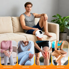 Smart Knee Massager Red Light Vibration Warm Compress EMS Pulse and Airbag Pressure