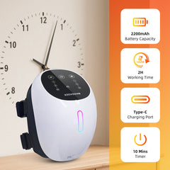 Cordless Knee Massager with 3 Levels Heat and 3 Vibration LED Touch Screen