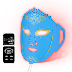 ZJZK Red Light Therapy Face Mask, Colorful Silicone Phototherapy for Facial Care