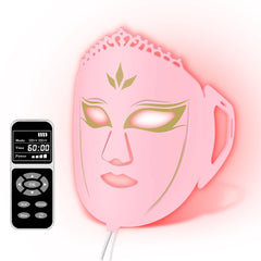 ZJZK Red Light Therapy Face Mask, Colorful Silicone Phototherapy for Facial Care