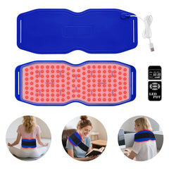 ZJZK Red Light Therapy Belt for Body Pain Relief, Silicone Red Light Panel with 660nm 850nm 940nm for Joint, Muscle, Waist, and Back, Deep Therapy Pad for Home Use, Perfect Gift for Parents, Family, Friends, and Partners