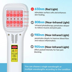 2500mW Touchscreen Cold Laser Device Physical Therapy for Pain Relief Human and Animals