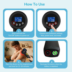 ZJZK 3W-12W Professional Class IV Laser Therapy Device for Pain Relief & Recovery